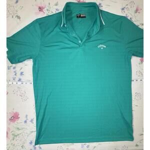 Callaway Golf Opti-Dri Green Short Sleeve Polo Shirt Men’s Size L
